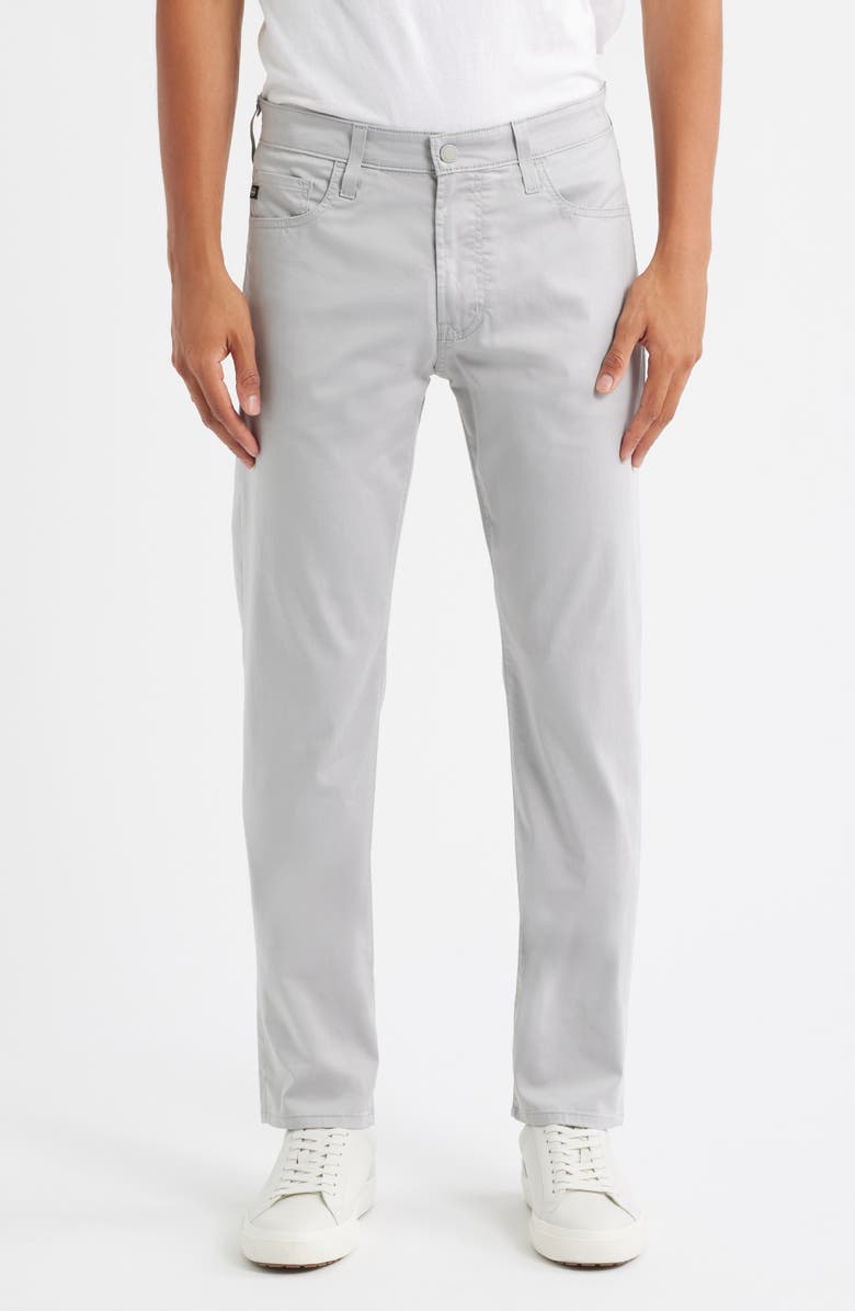 AG Tellis Slim Fit Twill Pants, Main, color, Fossil Grey