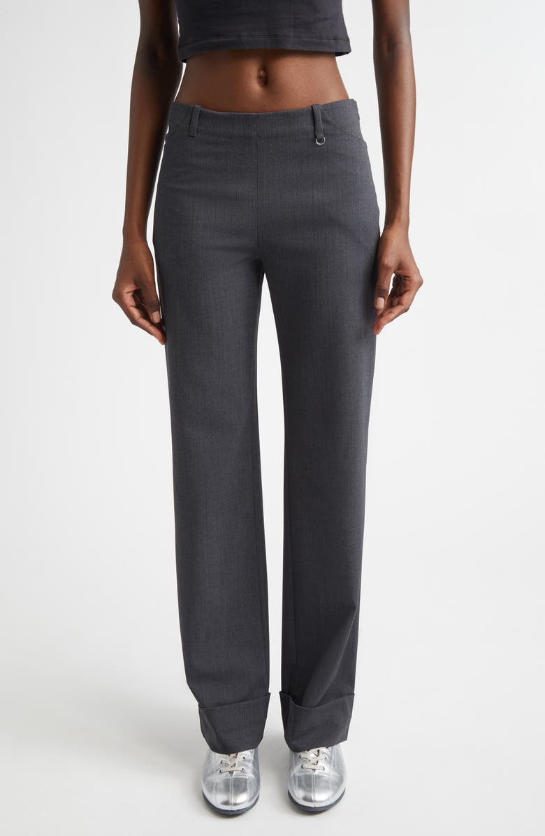 Paloma Wool Lomba Low Waist Straight Leg Pants, Main, color, Grey