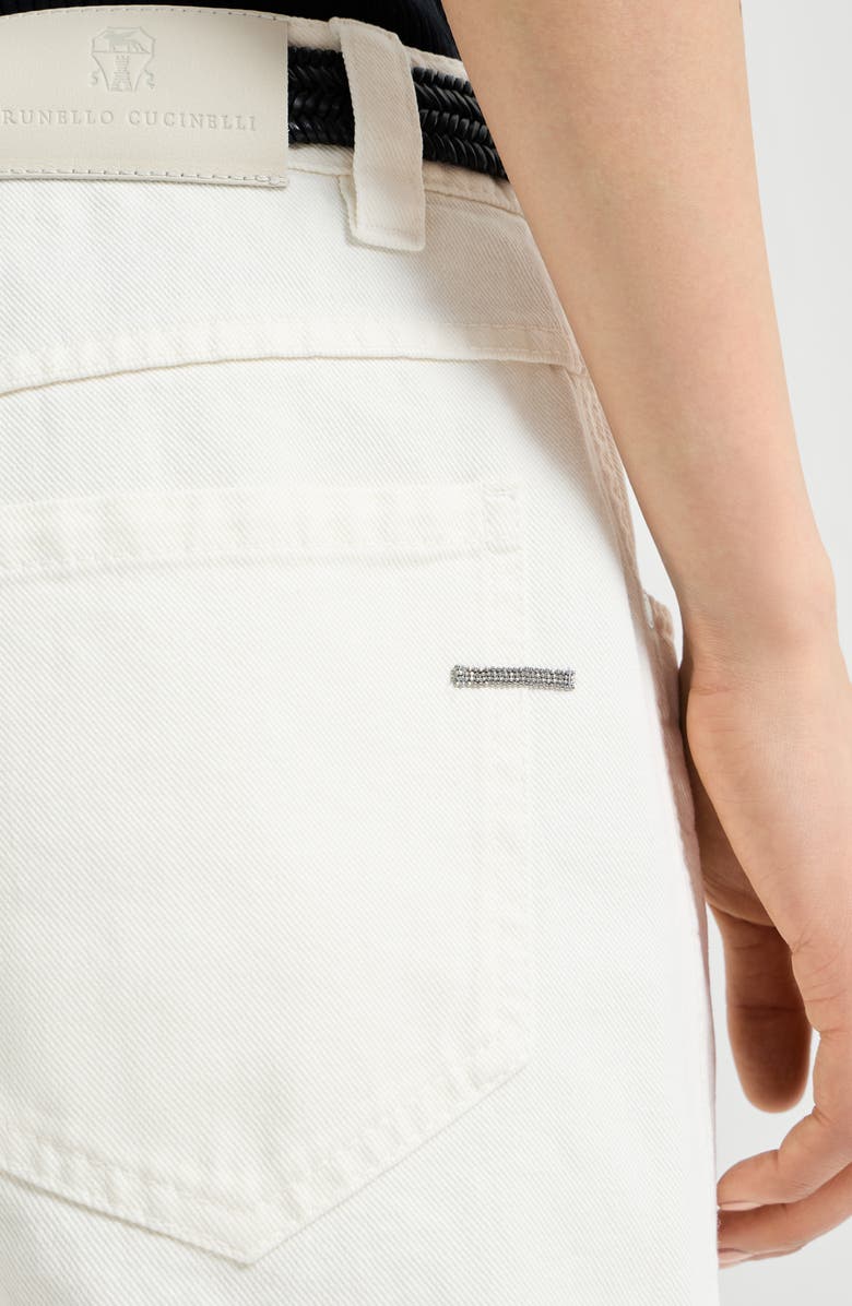 Brunello Cucinelli Straight five-pocket trousers, Alternate, color, Panama