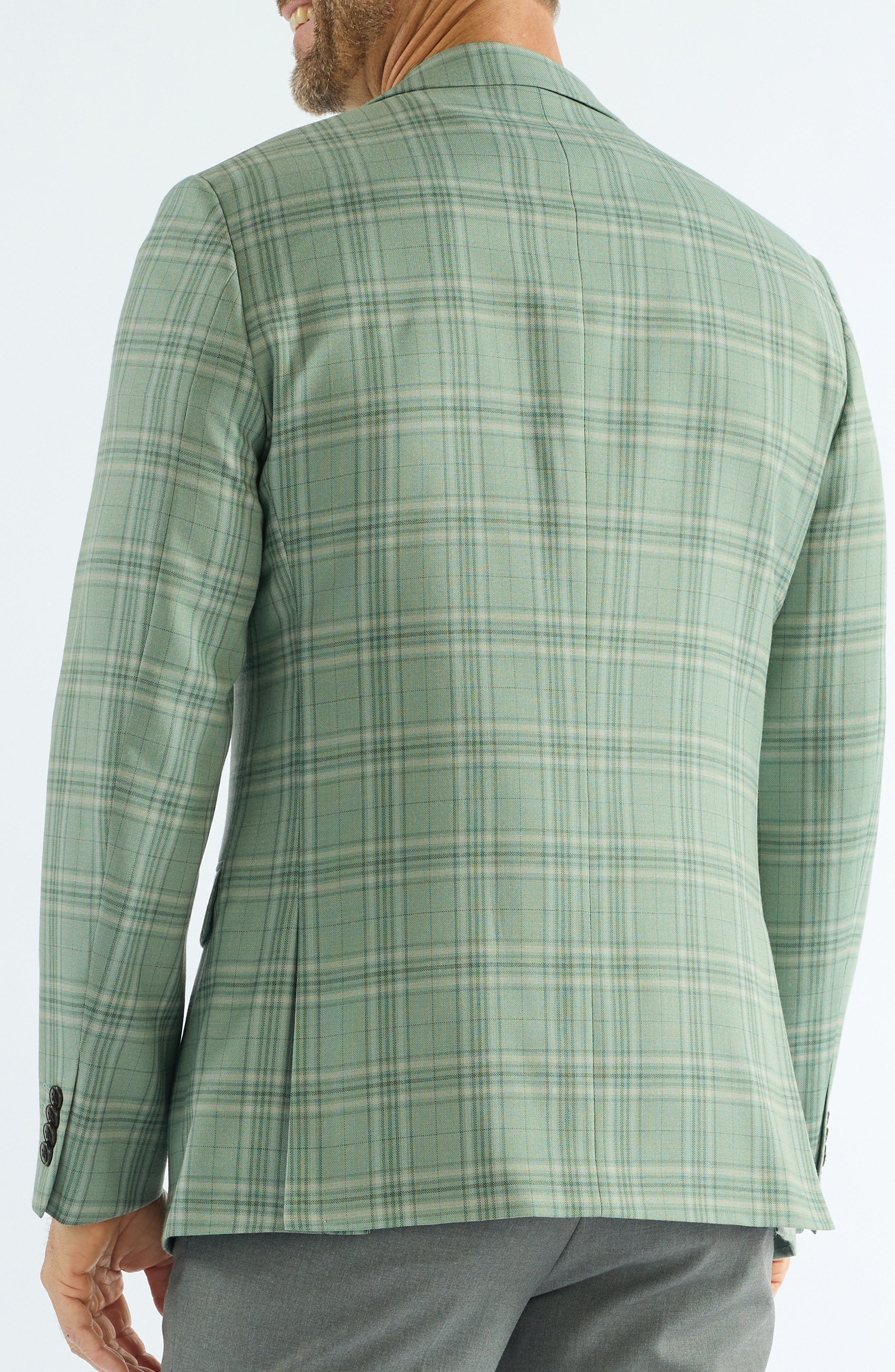 Plaid Wool Blend Sport Coat - image 2