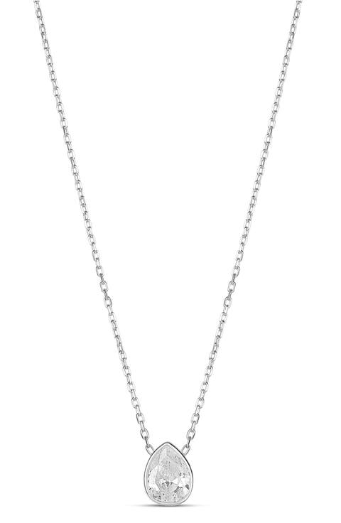 Mini Heart Bezel Pendant Necklace