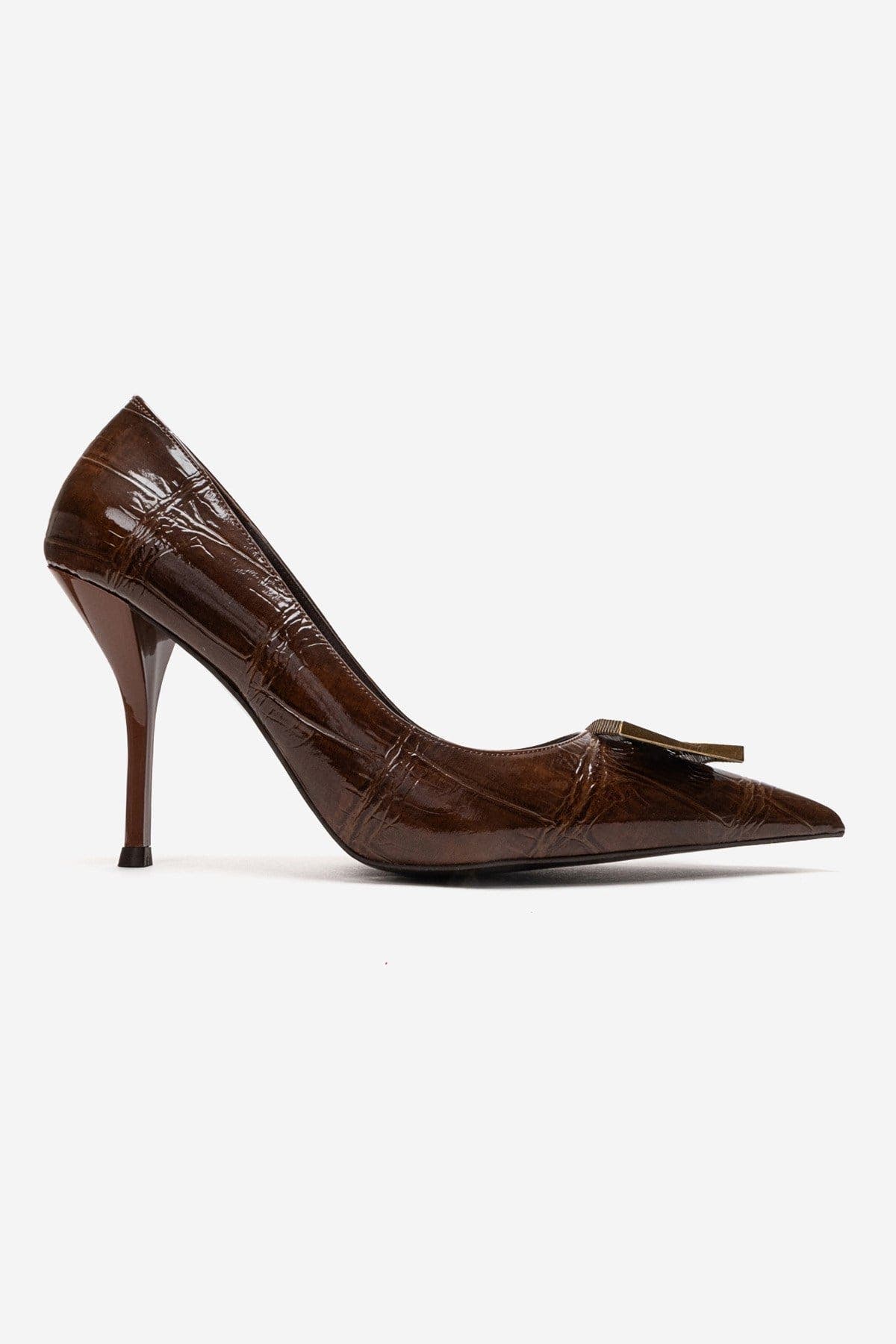Dexen Stiletto Pump, Alternate, color, Brown Print