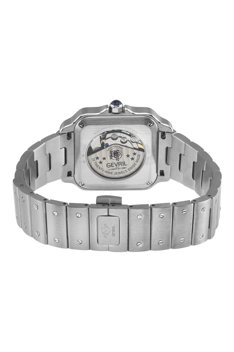 Lusso LX Automatic Bracelet Watch, Alternate, color, SILVER