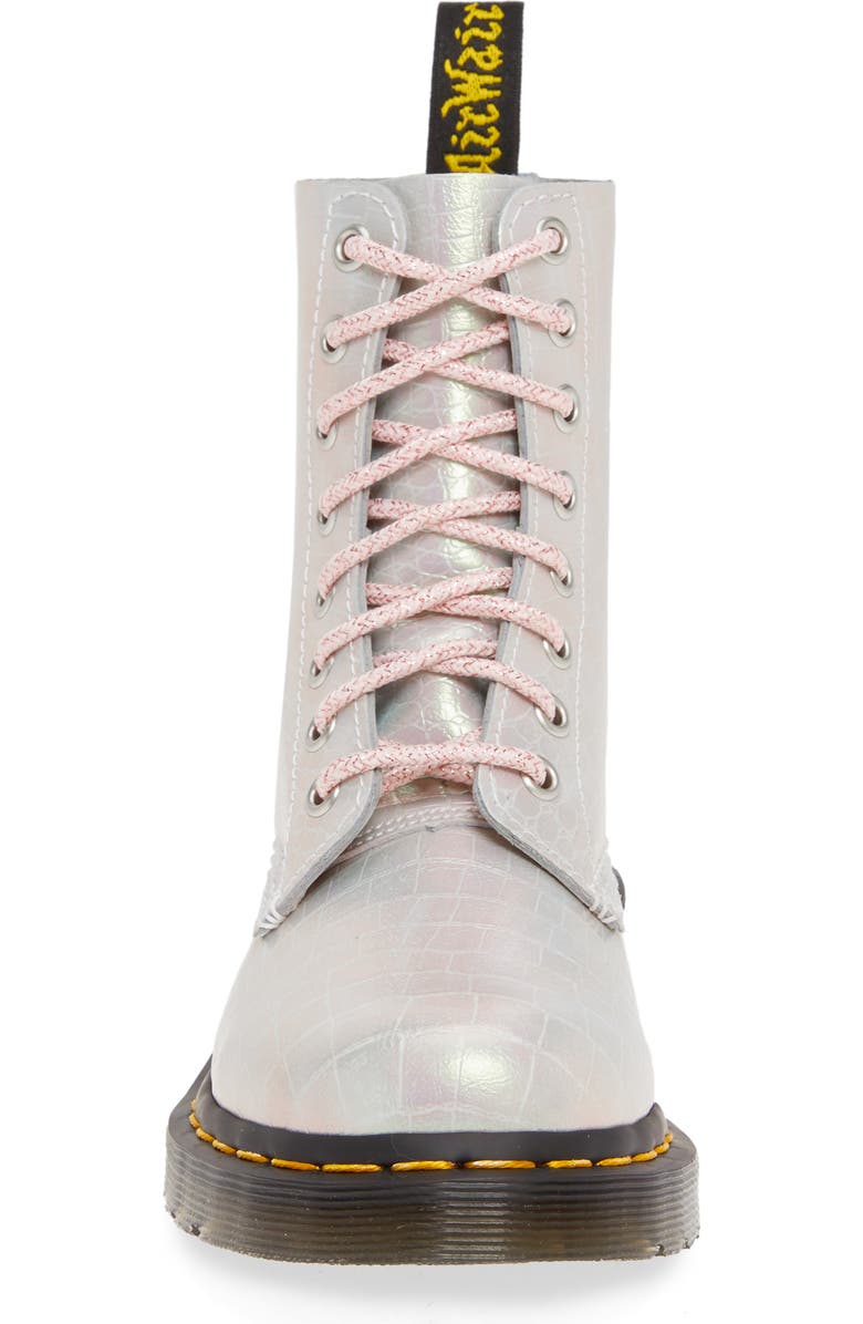 Dr. Martens 1460 Croc Embossed Boot, Alternate, color,