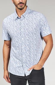 7 Diamonds Mercer Floral Short Sleeve Button-Up Shirt