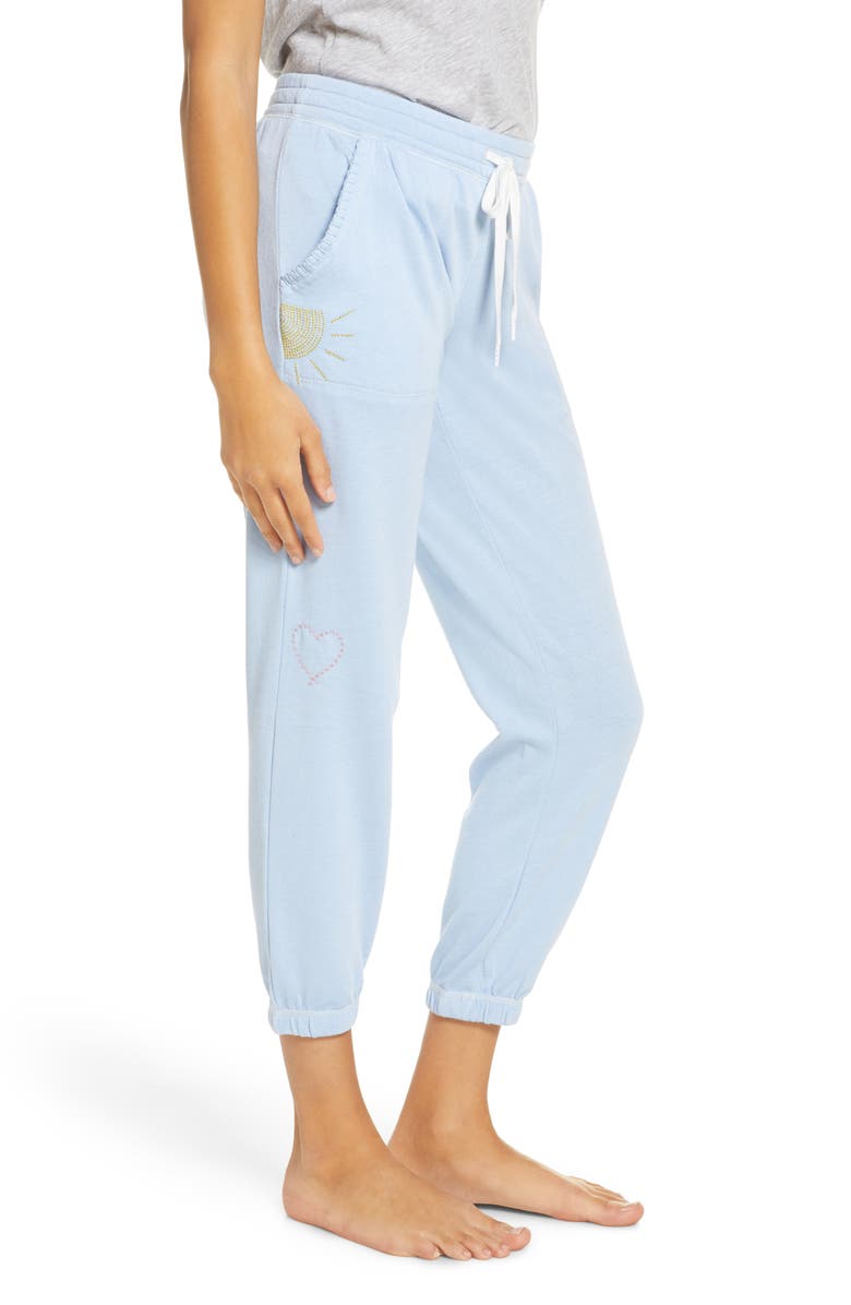 PJ Salvage Pigment Dye Crop Jogger Pants, Alternate, color,