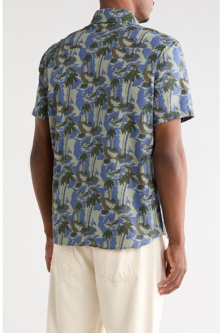 Promenade Button-Up Shirt, Alternate, color, MOONLIGHT