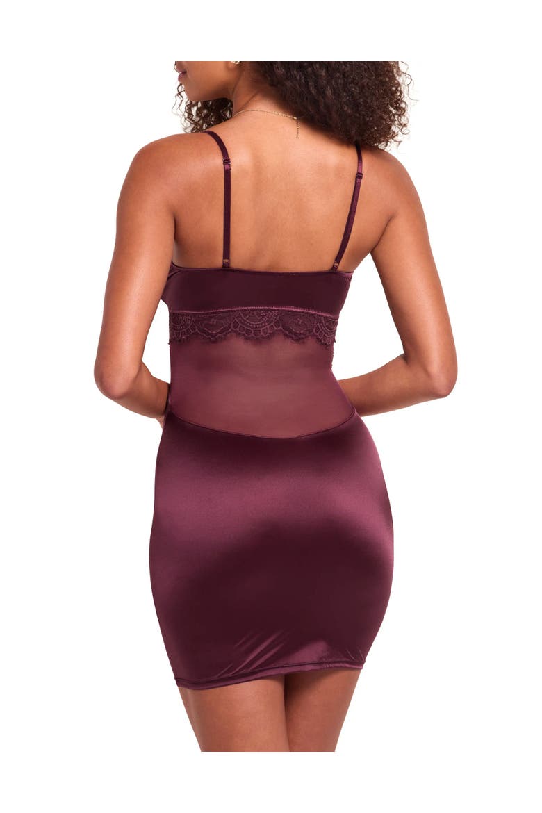 Elvira Slip Lingerie, Alternate, color, Dark purple