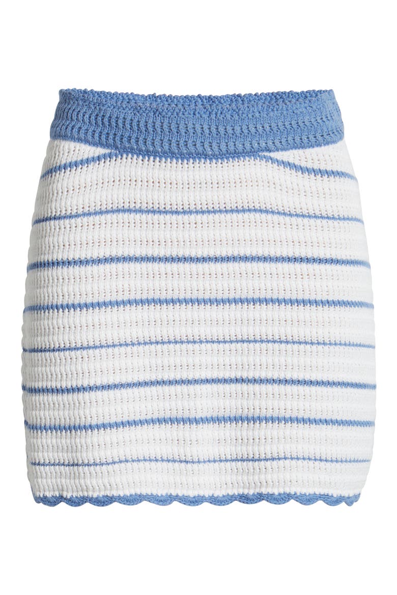 Willette Crochet Miniskirt, Alternate, color, MARITIME STRIPES