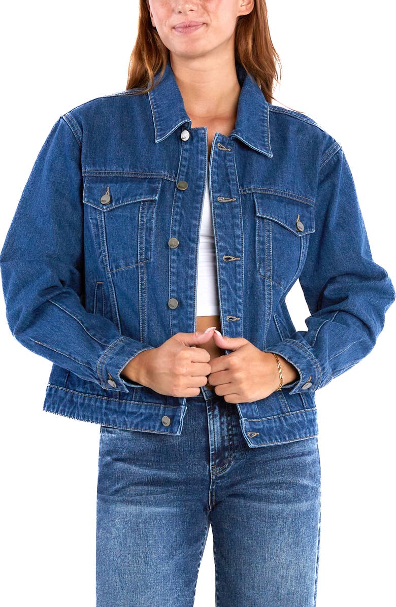 Wash Lab Denim Madeline Denim Jacket, Alternate, color, French Blue