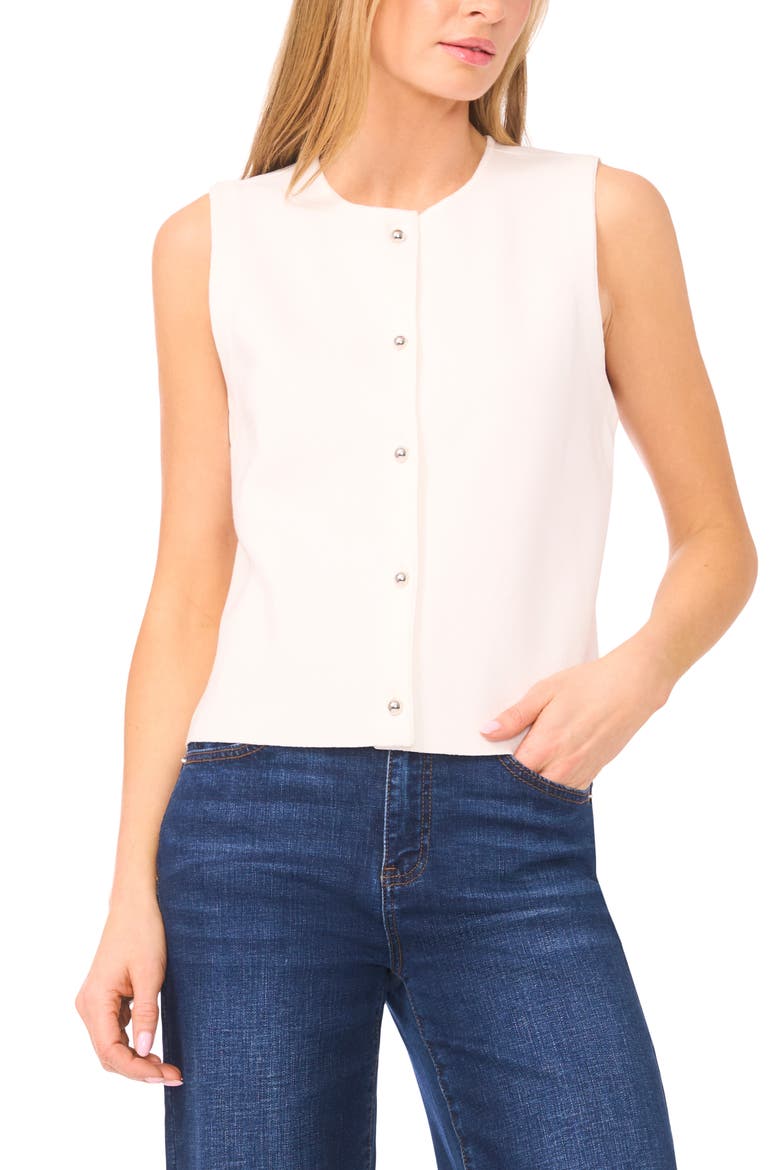 Knit Vest, Main, color, NEW IVORY