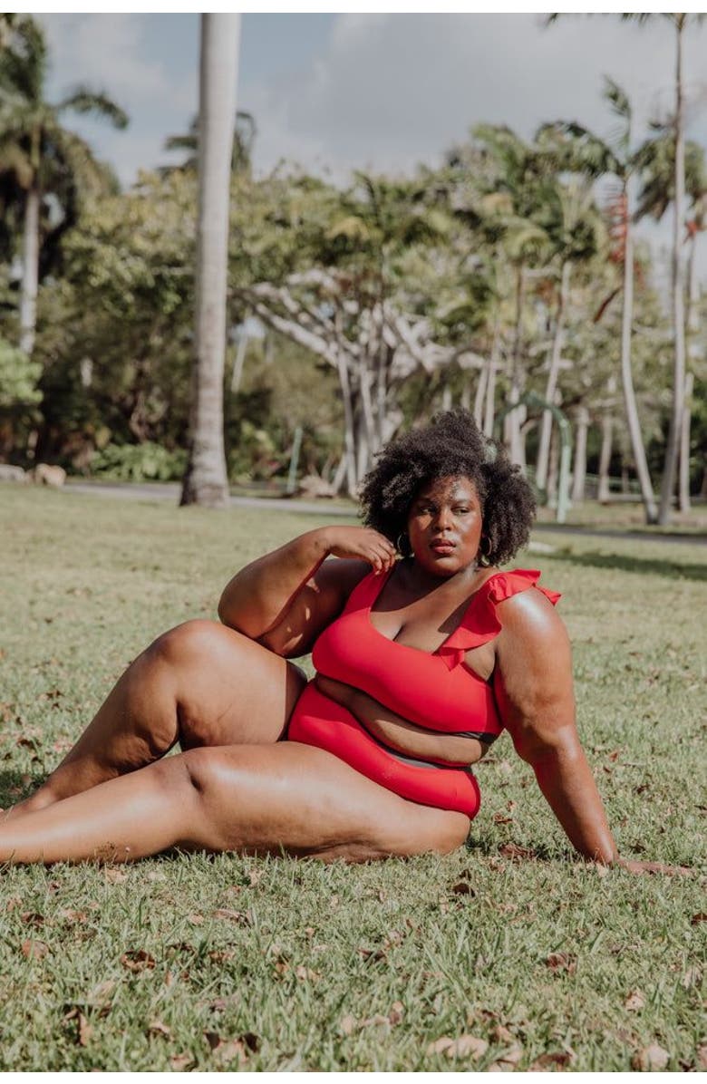 Mary Mercedes Rafaela Contouring Bikini Top, Alternate, color, Red