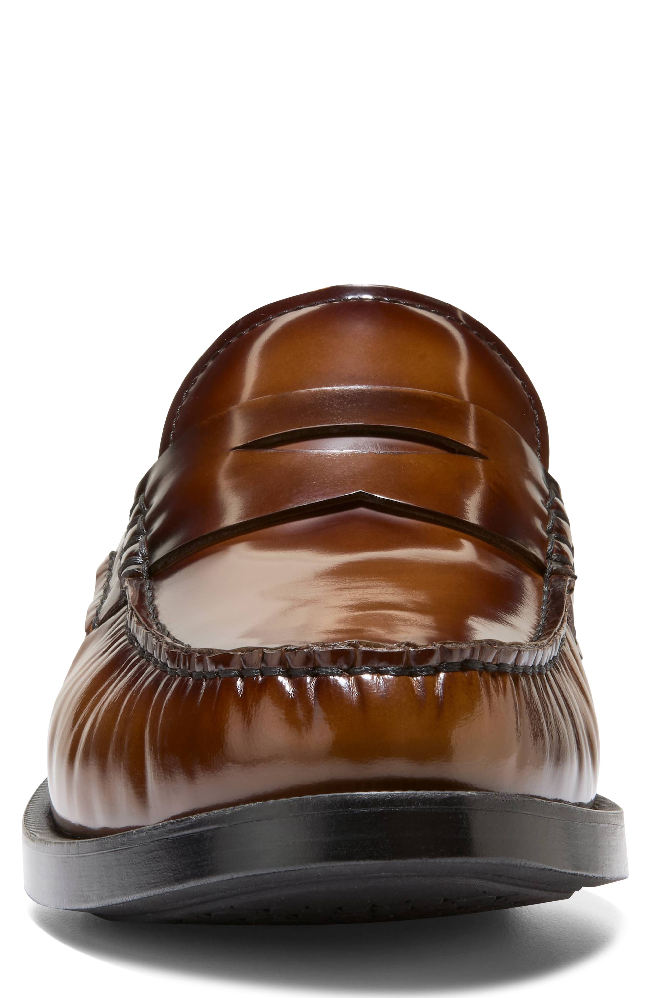 Pinch Prep Flexcraft Penny Loafer, Alternate, color, DARK CHOCOLATE BOX BRUSH OFF