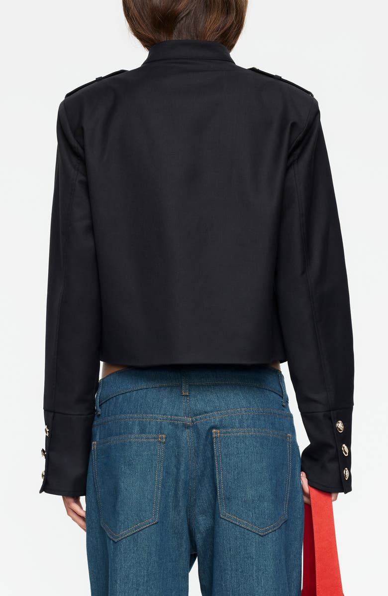 LIONESS Rush Hour Crop Jacket, Alternate, color, Onyx