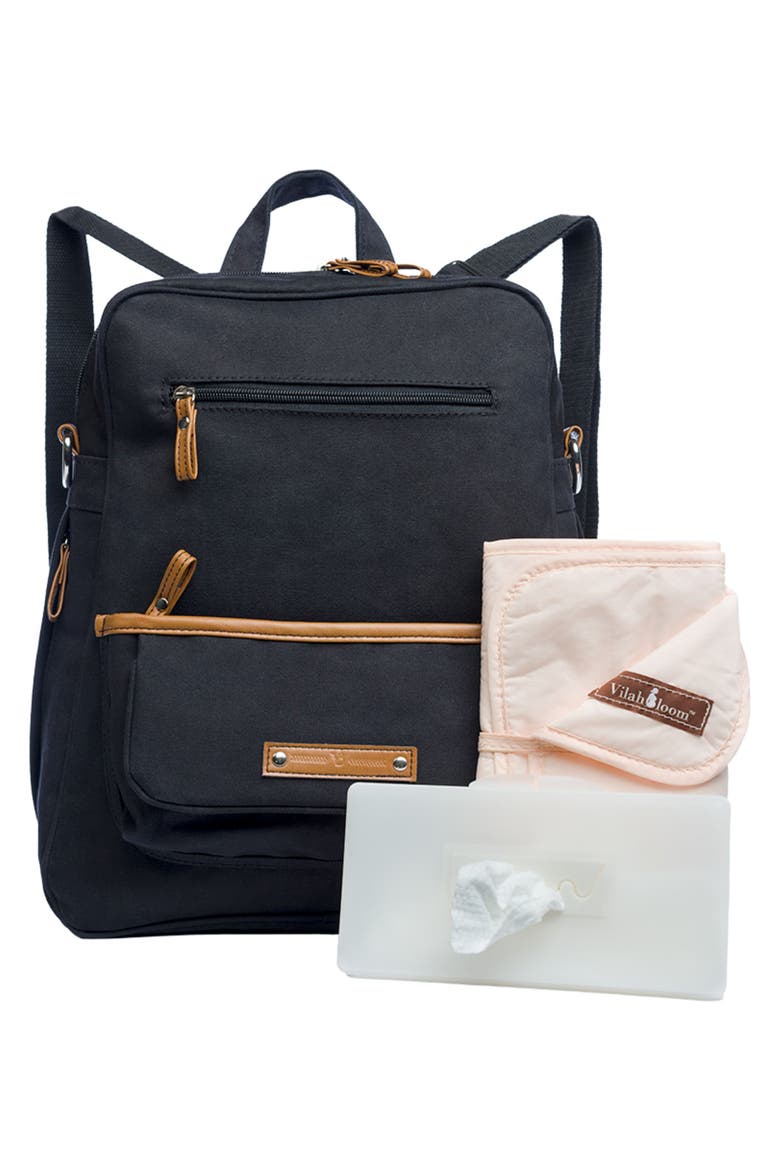 Monroe-On-the-Go Diaper Backpack, Alternate, color, AFTER HOURS