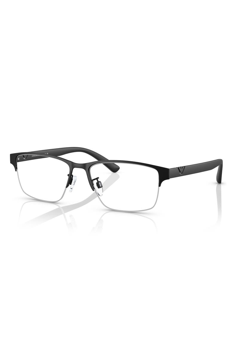 Emporio Armani 56mm Pillow Optical Glasses, Alternate, color,