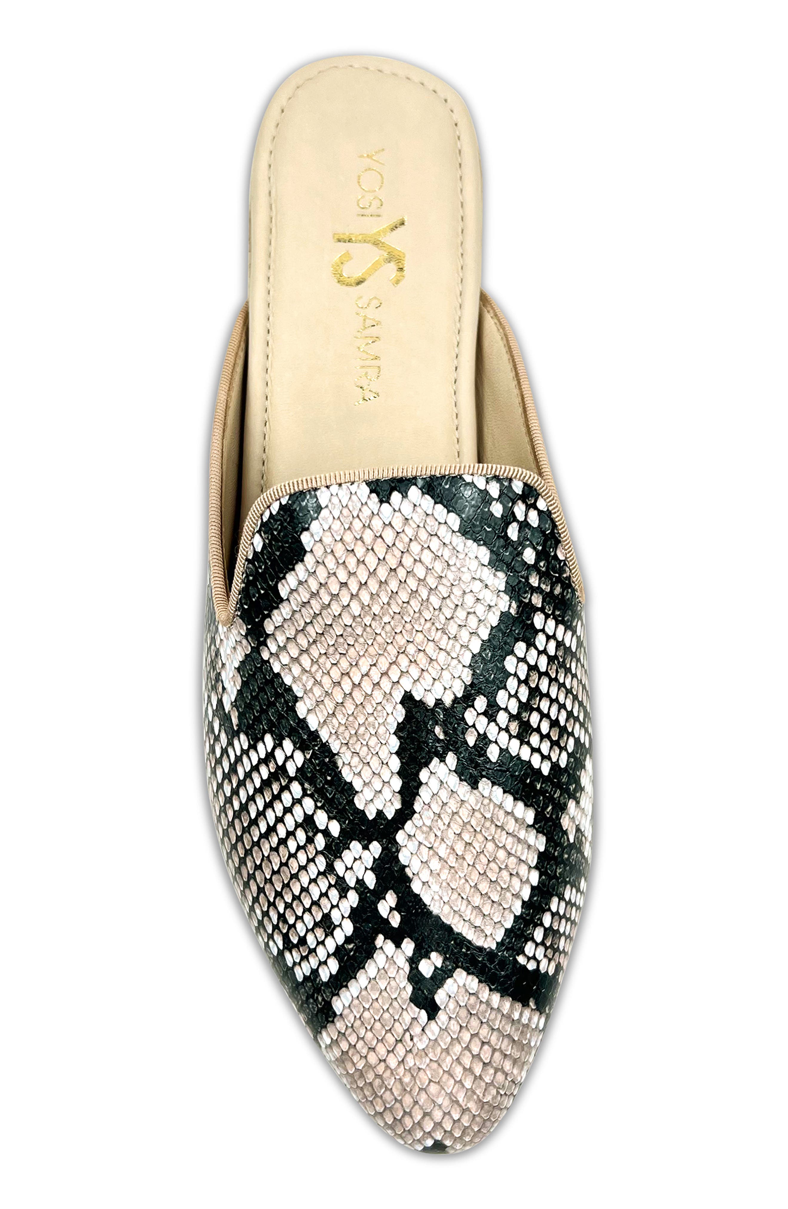 Vidi Snake Embossed Mule, Alternate, color, NATURAL SNAKE