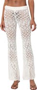 EDIKTED Fable Mixed Open Stitch Cotton Blend Pants