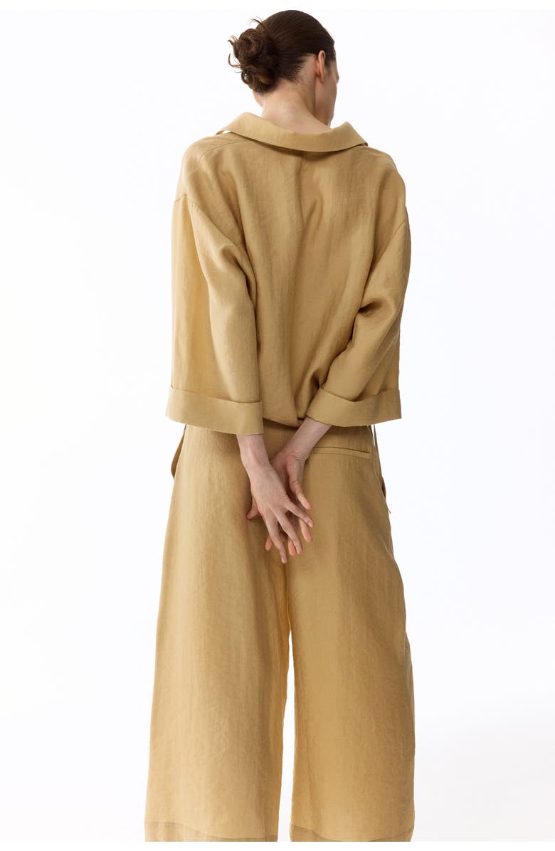 H&M Oversized Lyocell-blend Blouse, Alternate, color, Light Beige