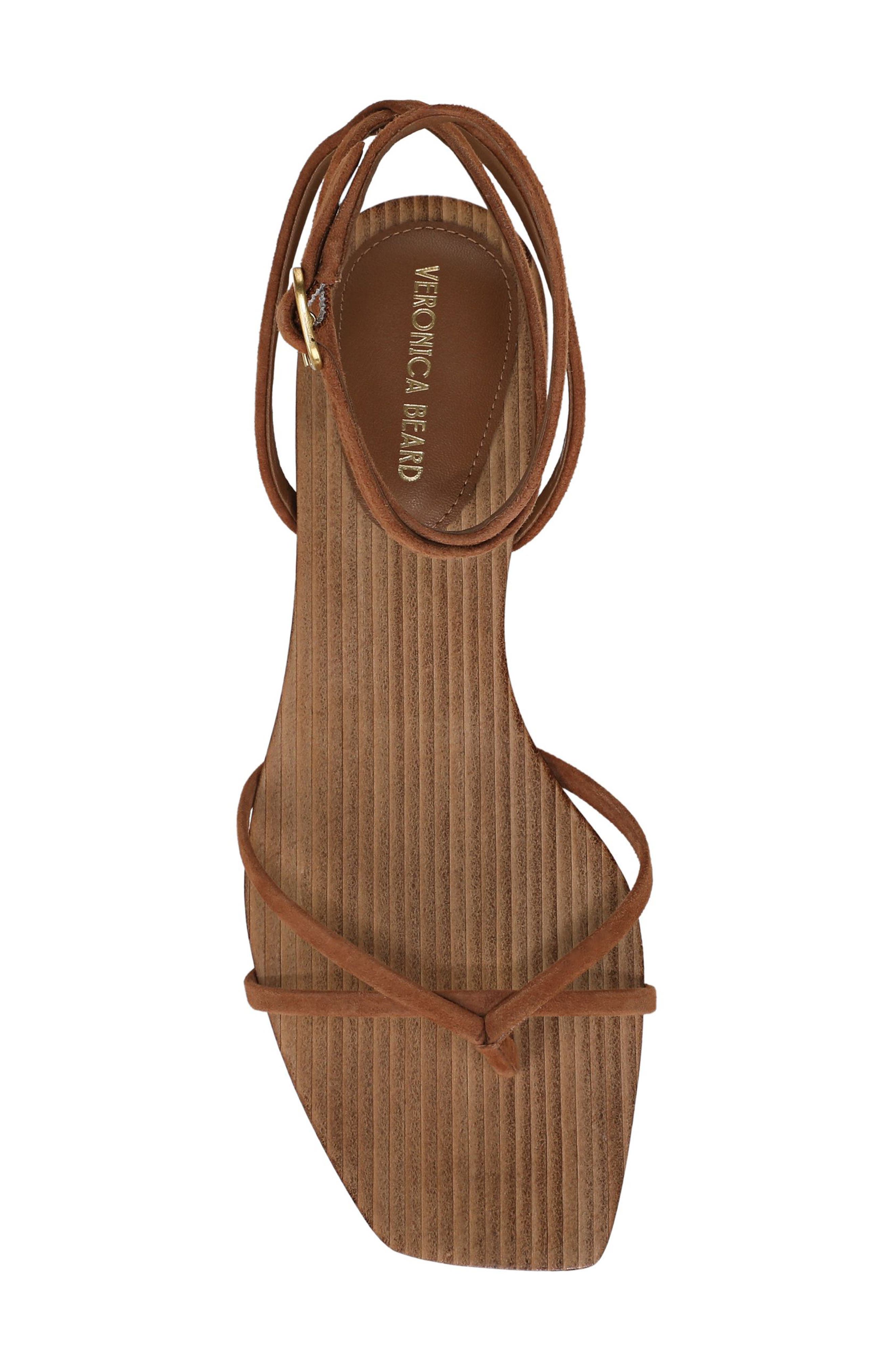 Veronica Beard Allegra Ankle Strap Sandal, Alternate, color, Hazelwood