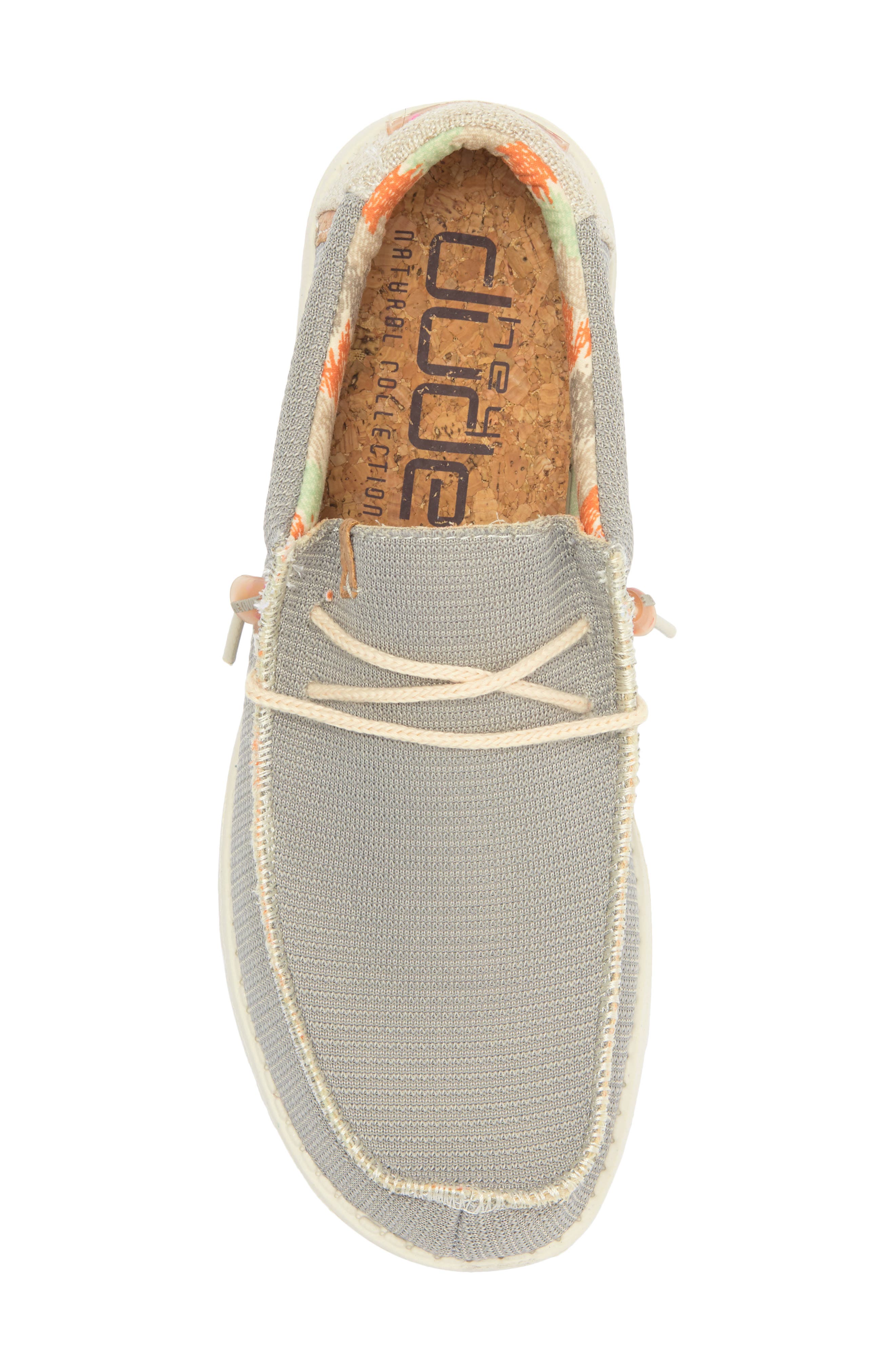 Hey Dude Wally Moc Toe Slip-On Shoe, Alternate, color, Cobblestone