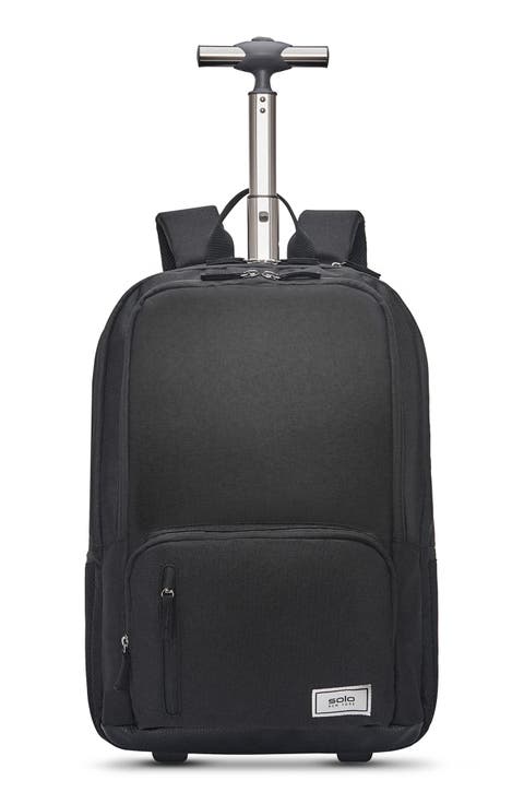 Bleecker Recycled Polyester Rolling Convertible Backpack