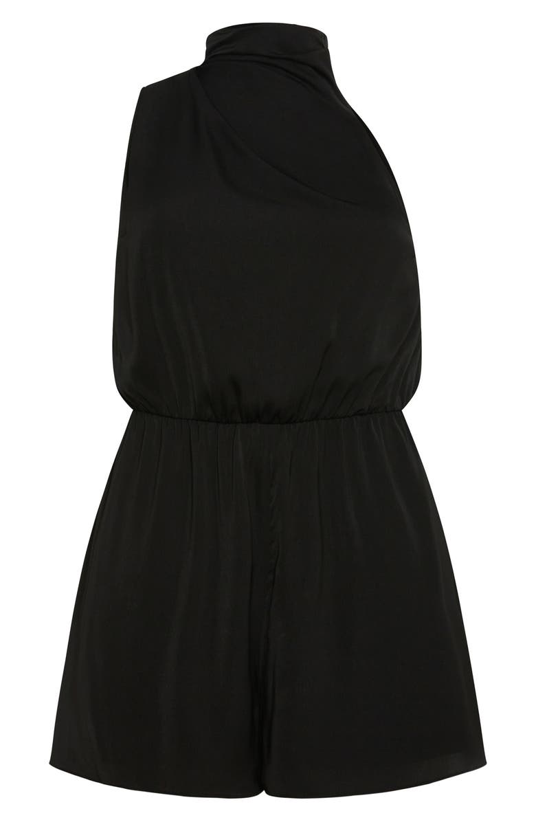 City Chic Kiana Sleeveless Playsuit, Alternate, color, Black