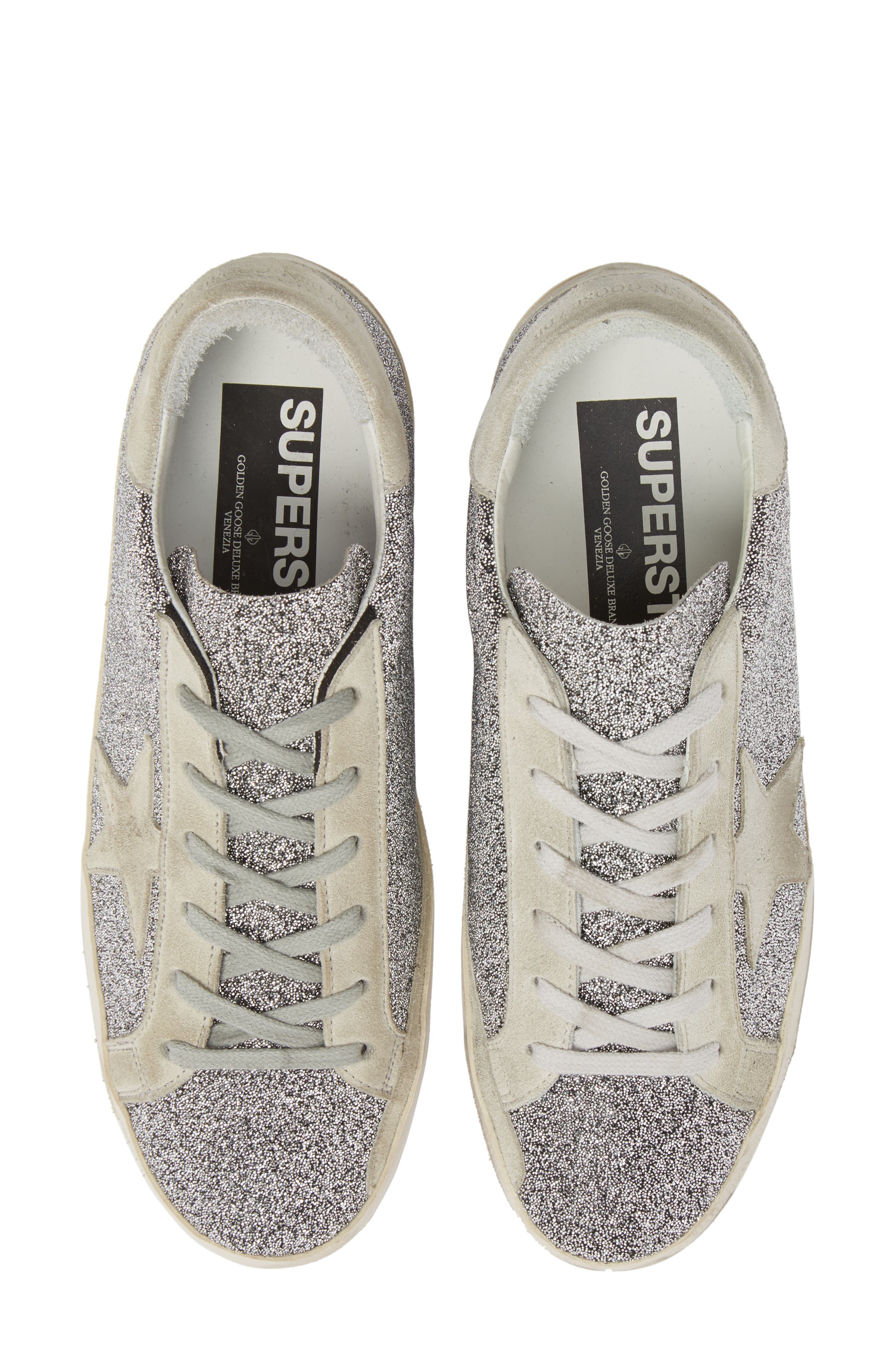 Golden Goose Superstar Crystal Embellished Sneaker, Alternate, color, 