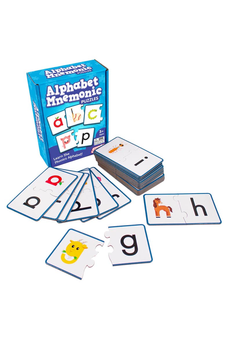 Alphabet Mnemonics Puzzles, 26 Self Correcting Letter Set, Main, color, Multicolored
