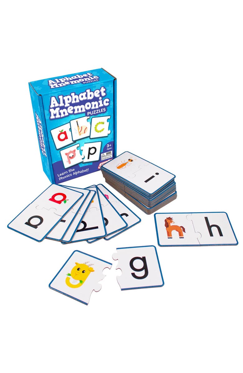 Junior Learning Alphabet Mnemonics Puzzles, 26 Self Correcting Letter Set, Main, color, Multicolored
