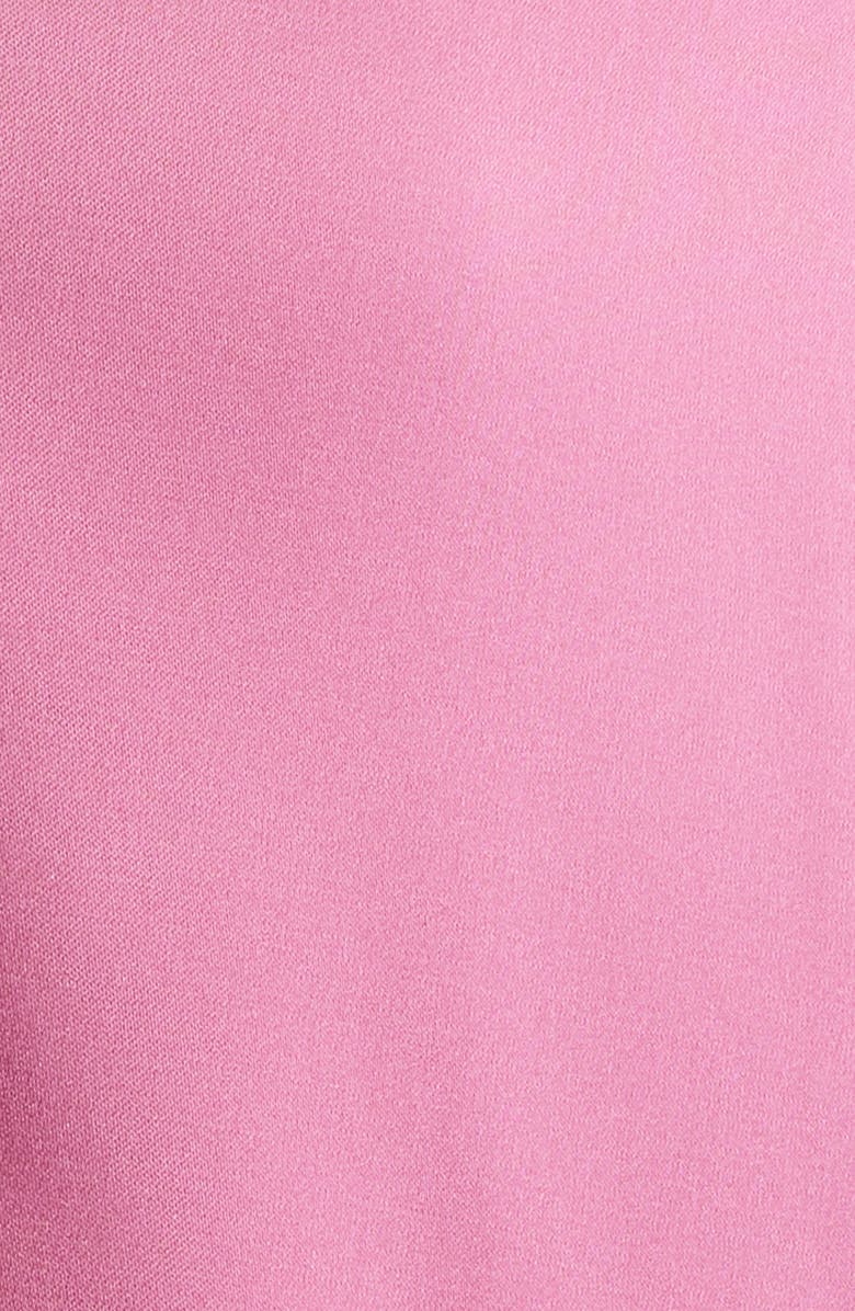 Open Edit Lace Trim Stretch Satin Crop Pajamas, Alternate, color, Pink Heather