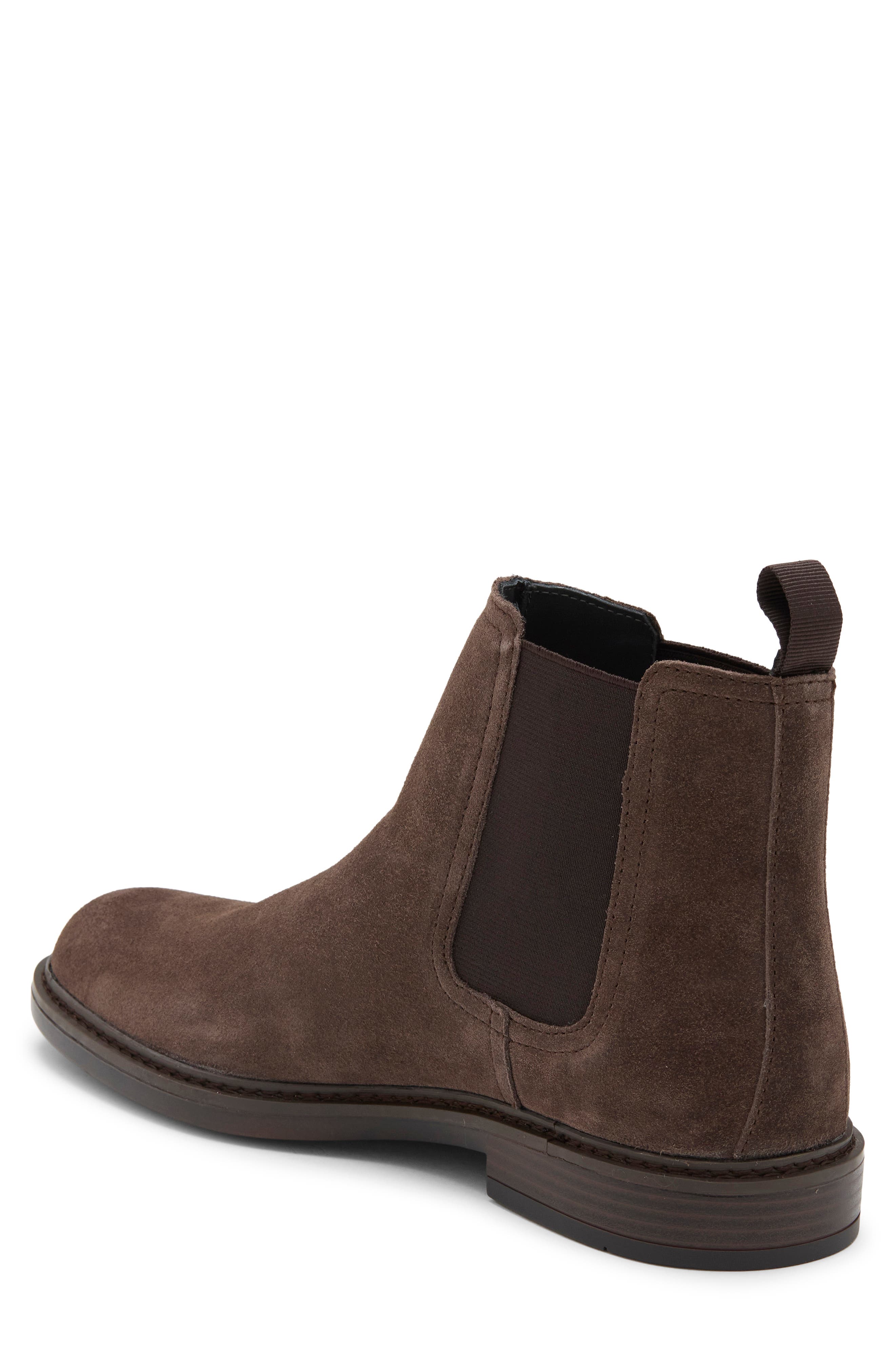 Braddock Leather Chelsea Boot, Alternate, color, DARK BROWN OILED SUEDE