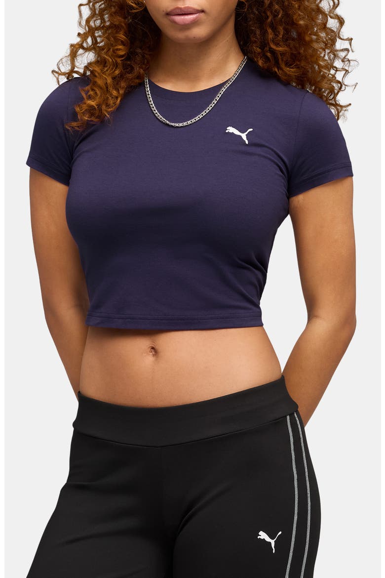 Wardrobe Essential Baby Tee, Main, color, DEEP PLUM