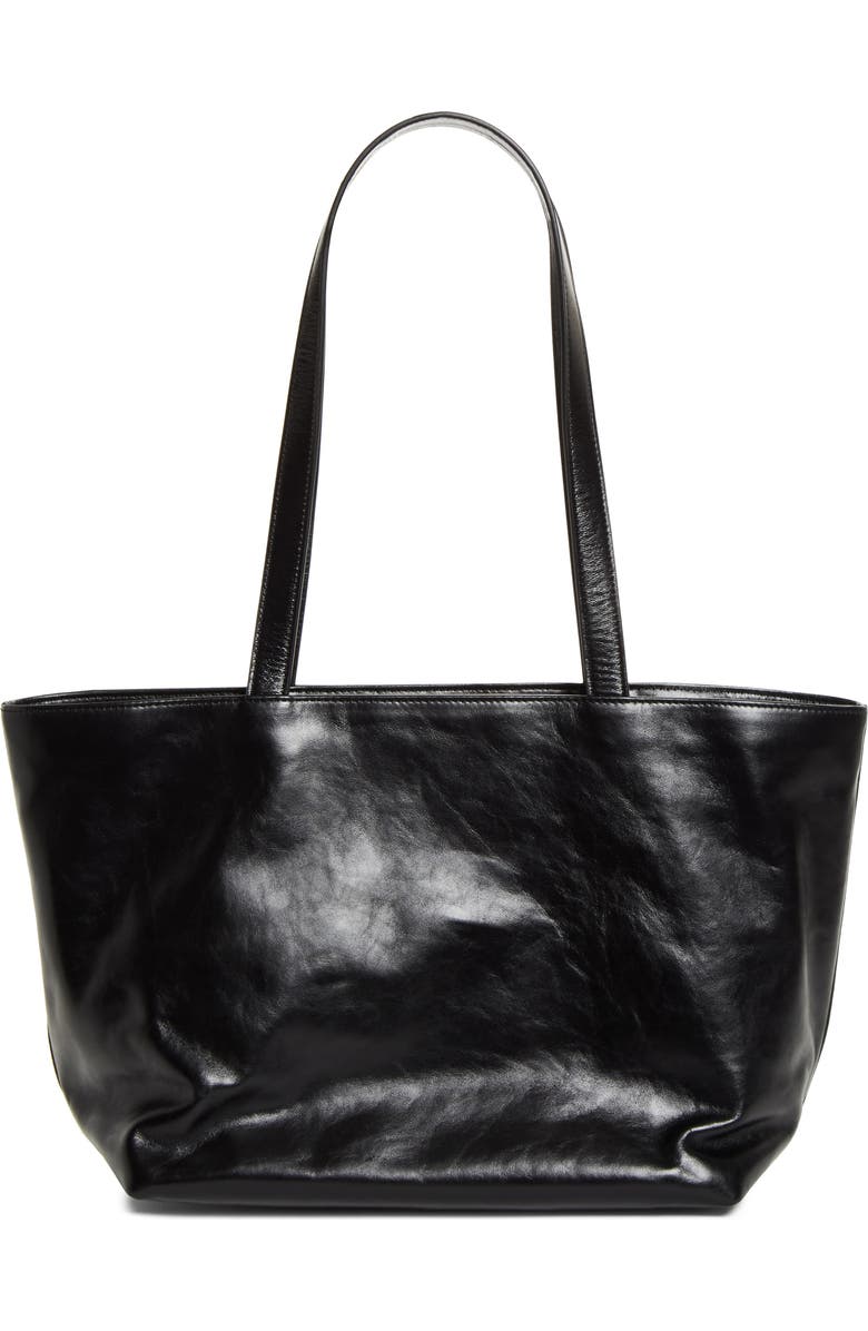Alexander Wang Medium Punch Leather Tote Bag, Alternate, color, Black