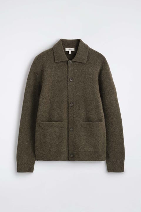 Textured Collared Cardigan