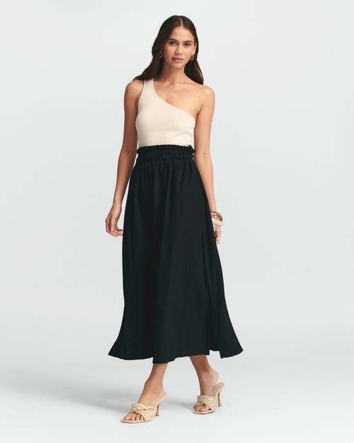 St Mrlo Meli Linen Skirt In Black