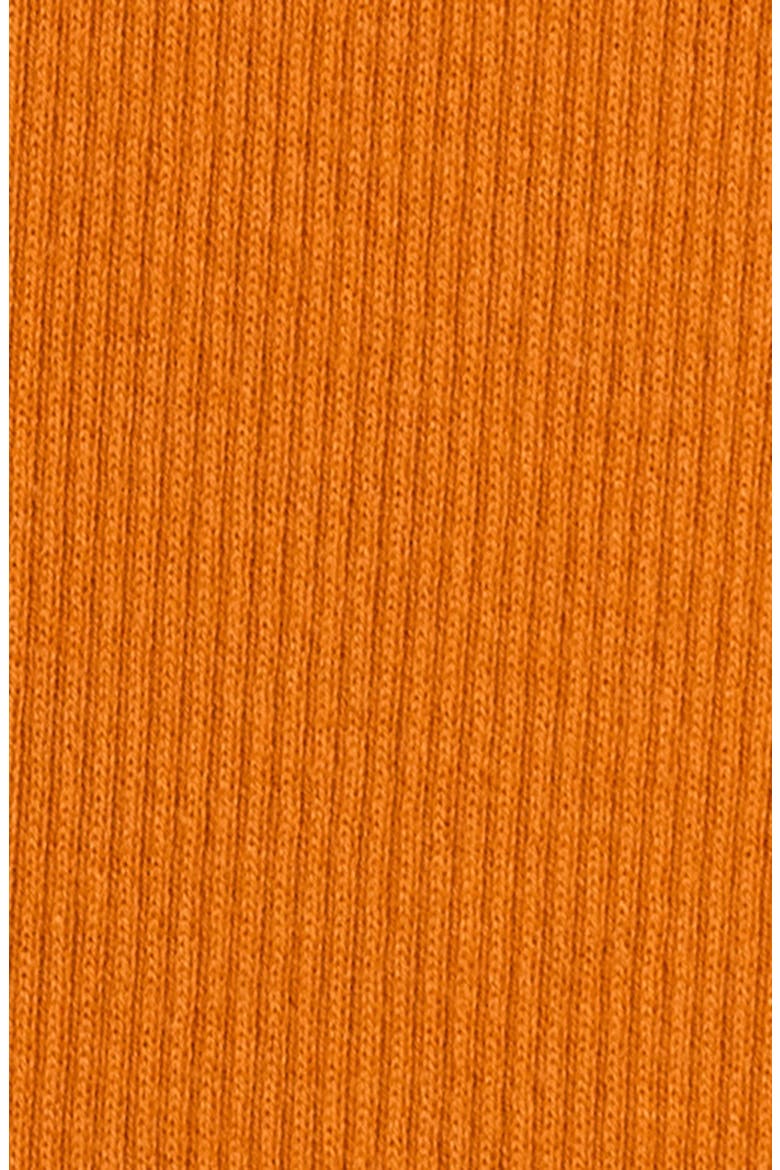 Rib Knit Stretch Organic Cotton Crewneck Top, Alternate, color, CLAY