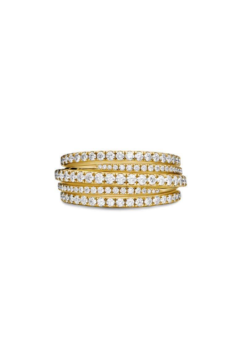 11MM PAVE CROSSOVER RING, Main, color, 18K YELLOW GOLD