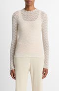Vince Lace Mock Neck Top