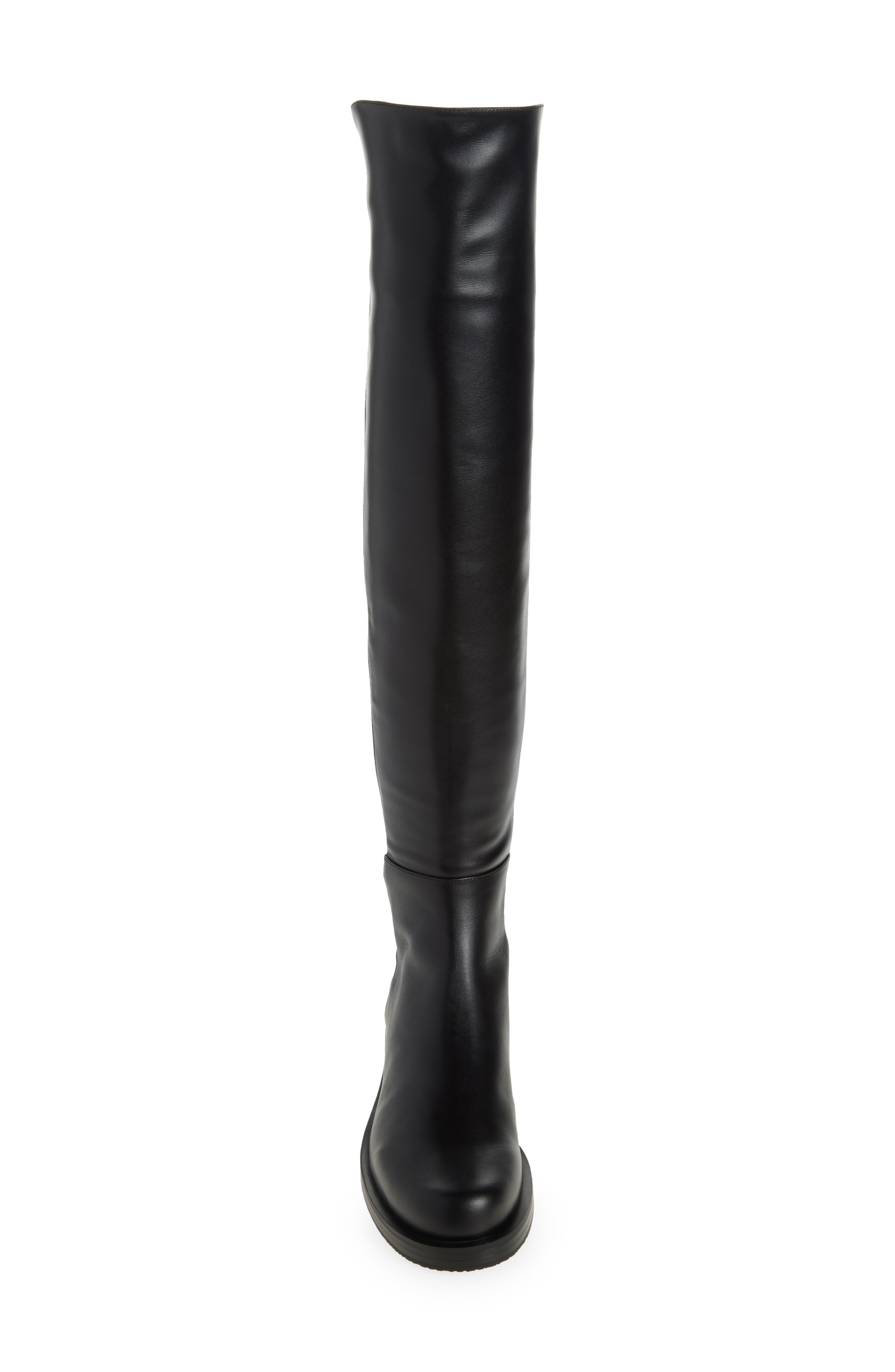 Stuart Weitzman 5050 Bold Over the Knee Boot, Alternate, color, Black Smooth Calf: