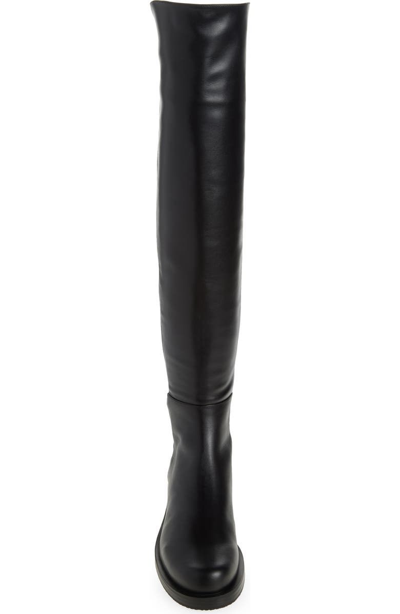 Stuart Weitzman 5050 Bold Over the Knee Boot, Alternate, color, Black Smooth Calf: