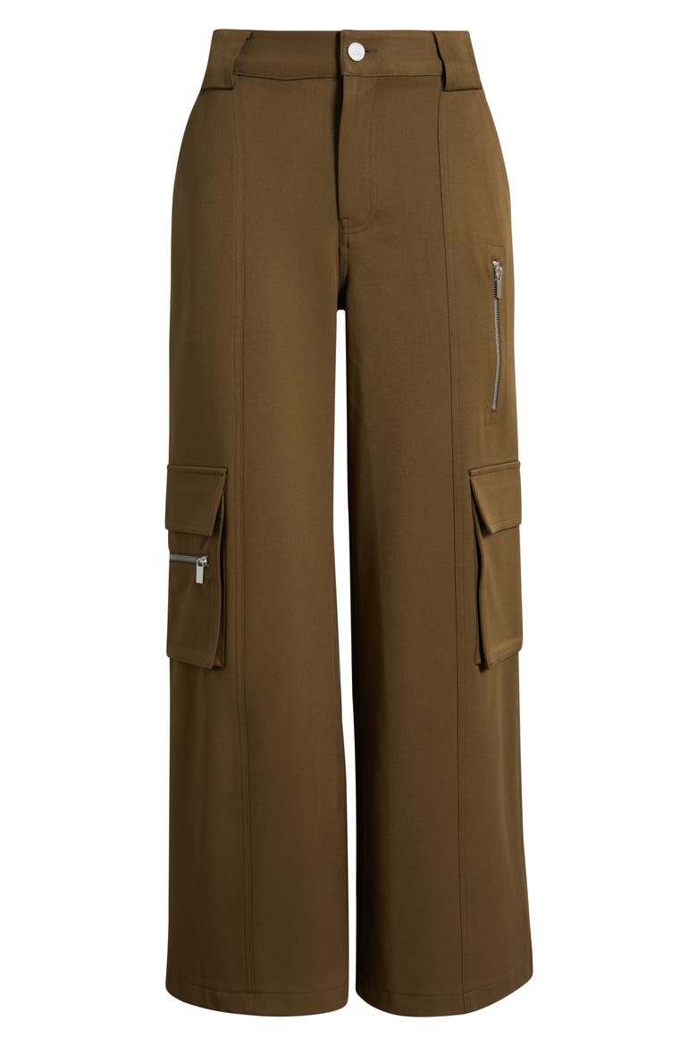 Wide Leg Cargo Pants, Alternate, color, OLIVE