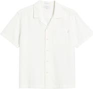 AG Foster Cotton & Linen Blend Camp Shirt
