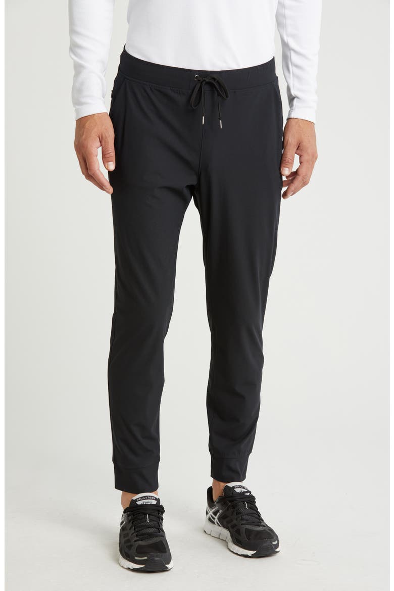 Tricot Power Stride Pants, Main, color, BLACK