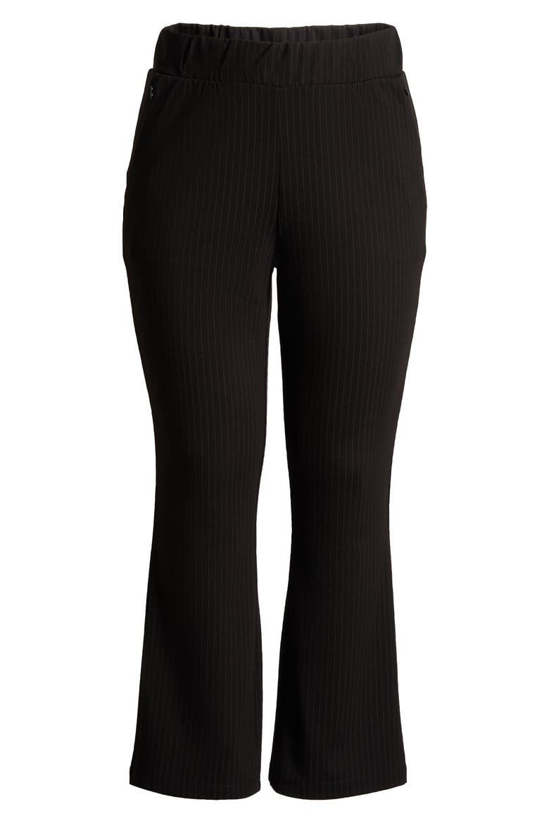 Pinstripe Ponte Bootcut Pants, Alternate, color, SLATE PINSTRIPE