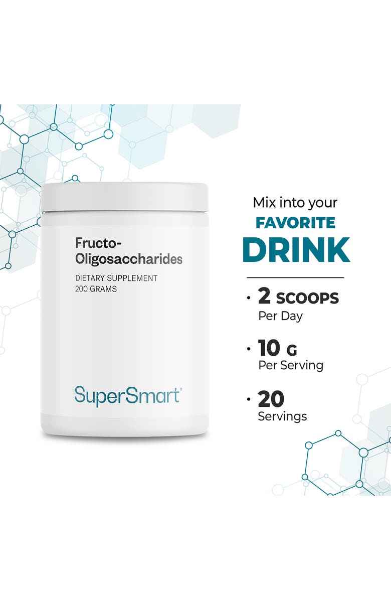 SuperSmart Fructo Oligosaccharides Powder, Alternate, color, NO COLOR