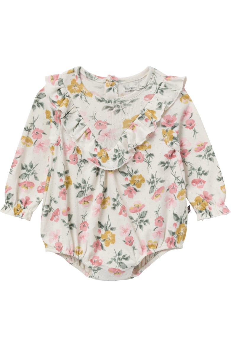 Bubble Romper and Tights Set, Alternate, color, Large Floral