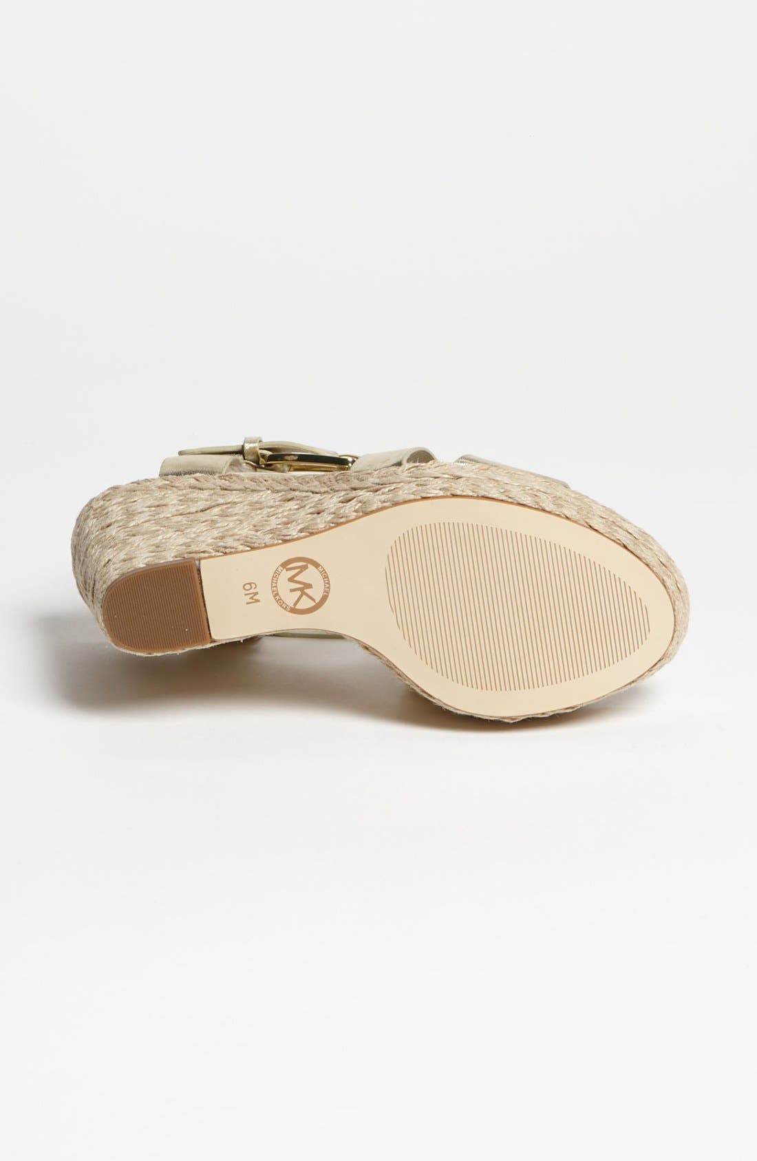'Giovanna' Wedge Sandal, Alternate, color, PALE GOLD