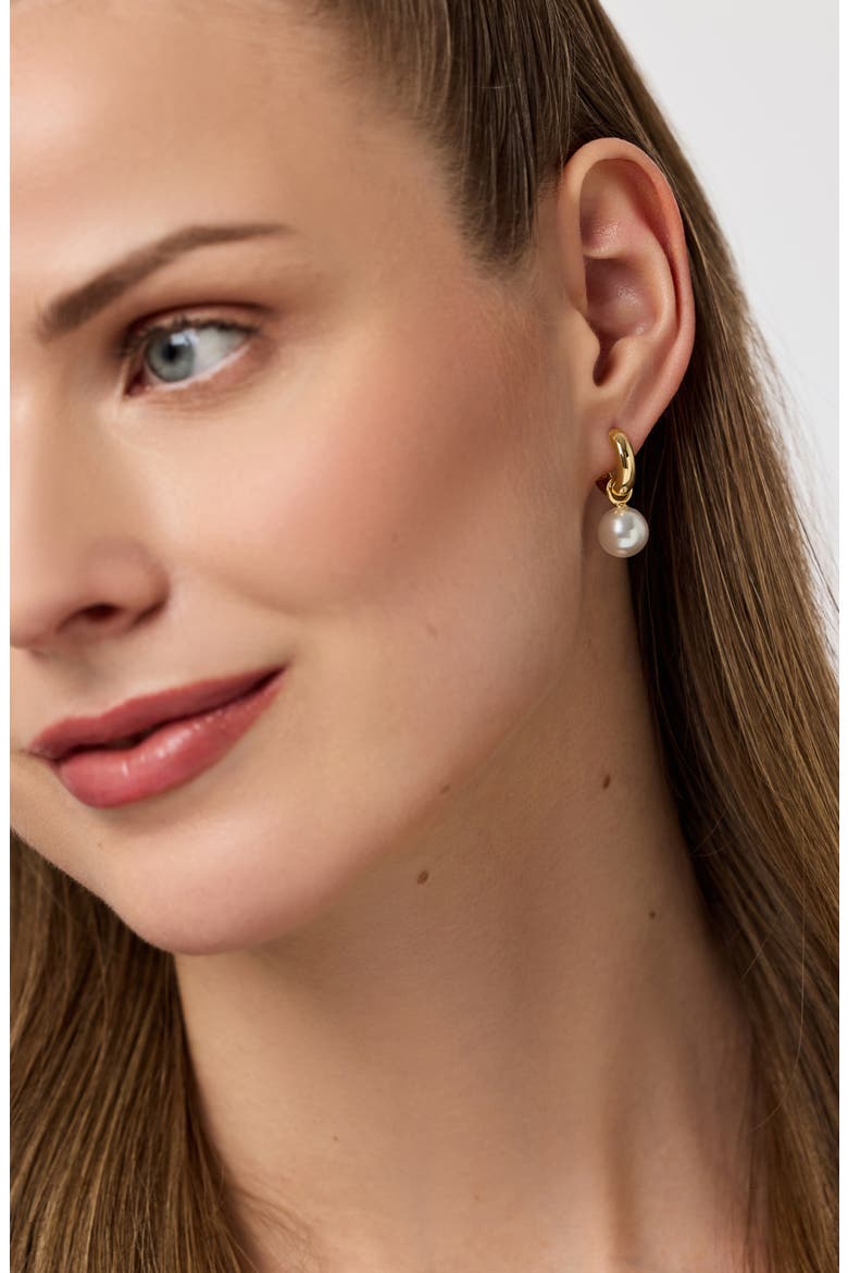 Pearl Drop Earrings - Maxine, Alternate, color, Gold