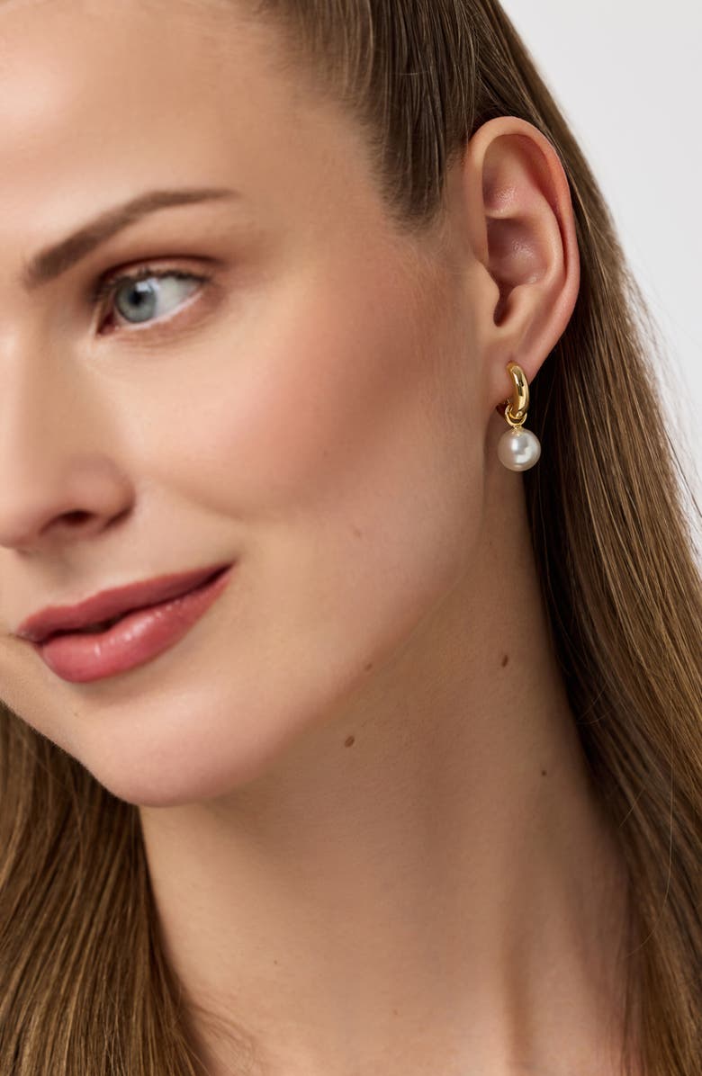 Ana Luisa Pearl Drop Earrings - Maxine, Alternate, color, Gold